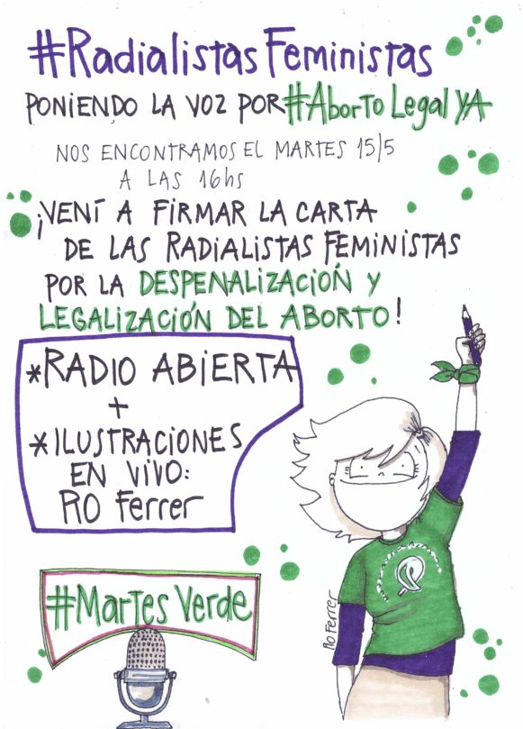 Flyer Radio abierta - Radialistas Feministas