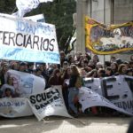 Protesta de terciarios bonaerenses